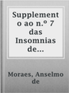 Cover image for Supplemento ao n.º 7 das Insomnias de Camillo Castello Branco